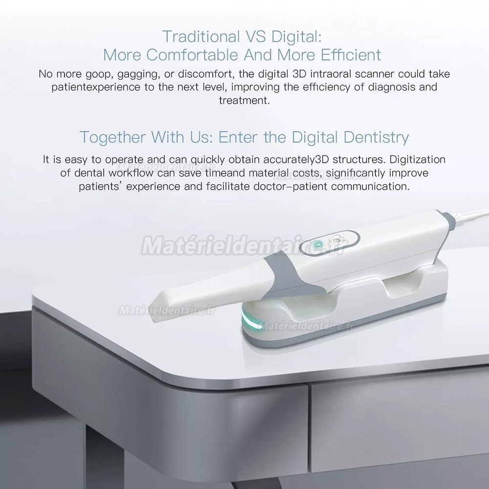 Scanner 3d intra oral INO100, Scanner dentaire 3D en couleurs réelles avec logiciel